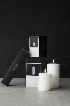 Elektriske Julelys|Lys & Lysestager<Uyuni LED Pillar Candle - Nordic White - 7,8 x 15 cm