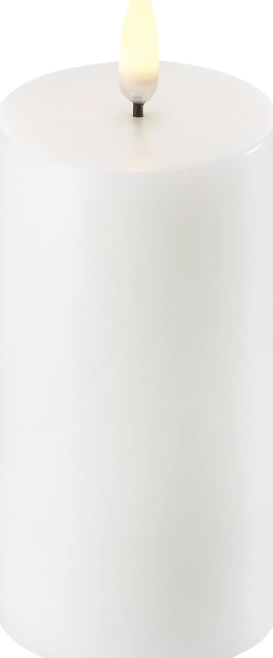 Lys & Lysestager|Elektriske Julelys<Uyuni LED Pillar Candle - Nordic White - 5,8 x 10 cm