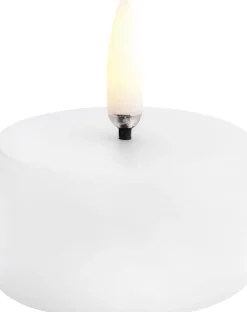 Lys & Lysestager|Elektriske Julelys<Uyuni LED pillar candle, Nordic white, Smooth, 5x2,8 cm