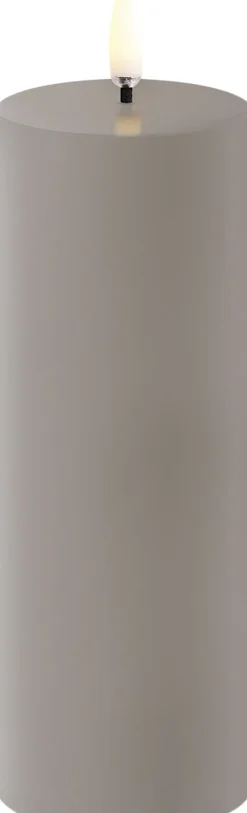 Elektriske Julelys<Uyuni LED pillar candle, Sandstone, Smooth, 5,8x15,2 cm