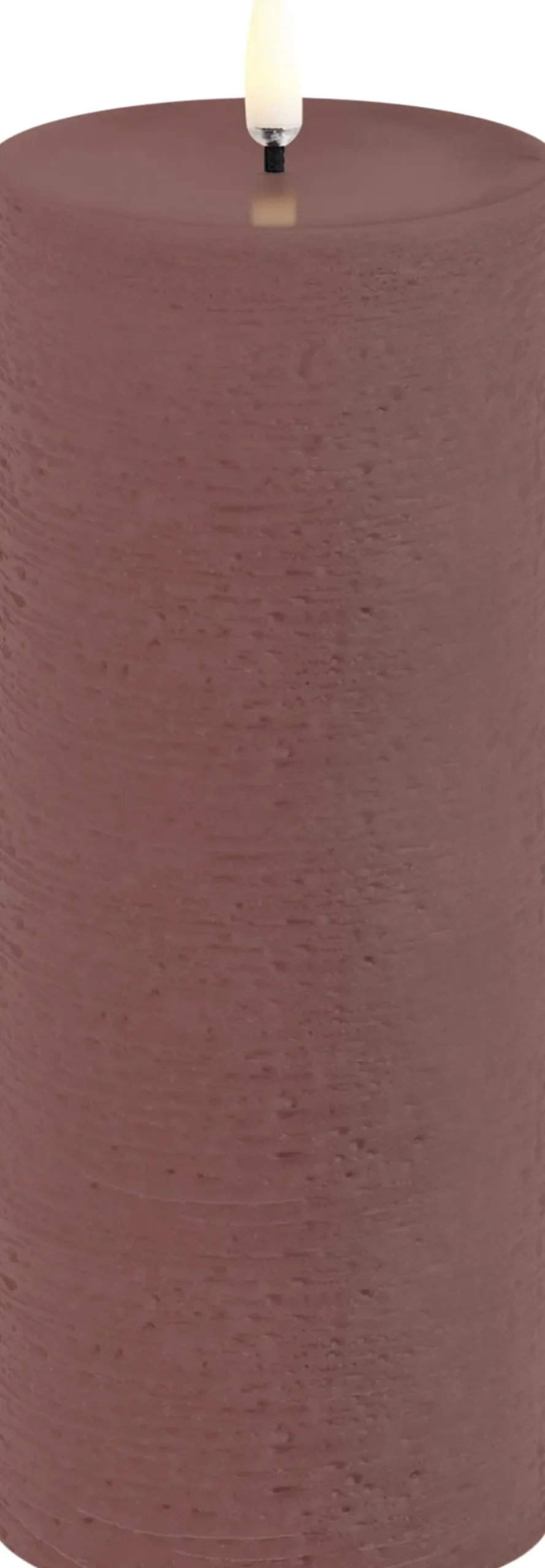 Elektriske Julelys<Uyuni LED pillar candle, Terracotta, Rustic, 7,8x20,3 cm