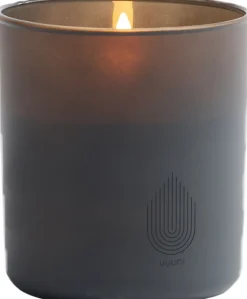 Lys & Lysestager<Uyuni LED rechargeable glass candle, Grey, 9,2x10,2 cm
