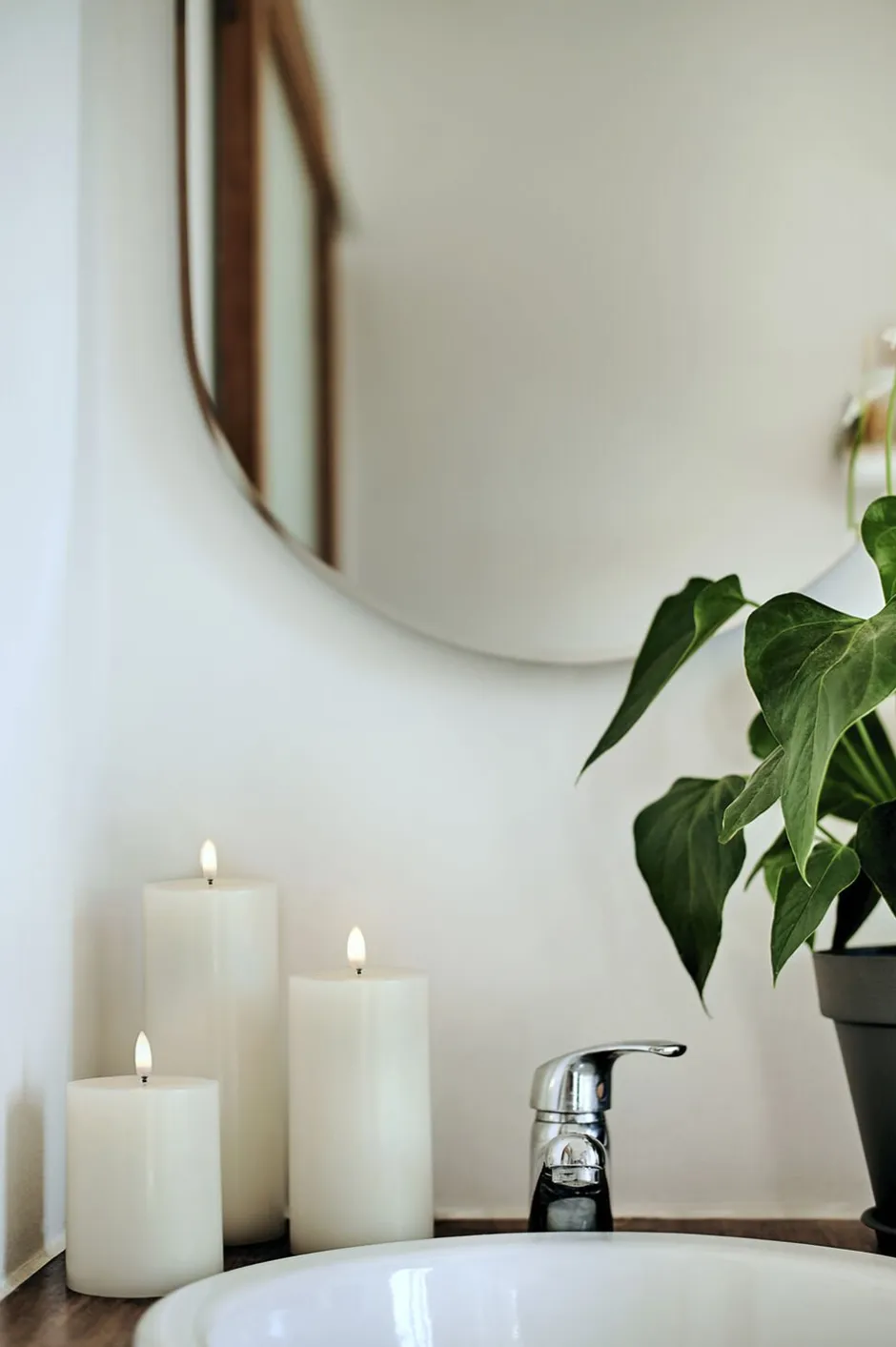 Lys & Lysestager|Elektriske Julelys<Uyuni LED Taper Candle - twin pack - Nordic White - 2,3 x 20 cm