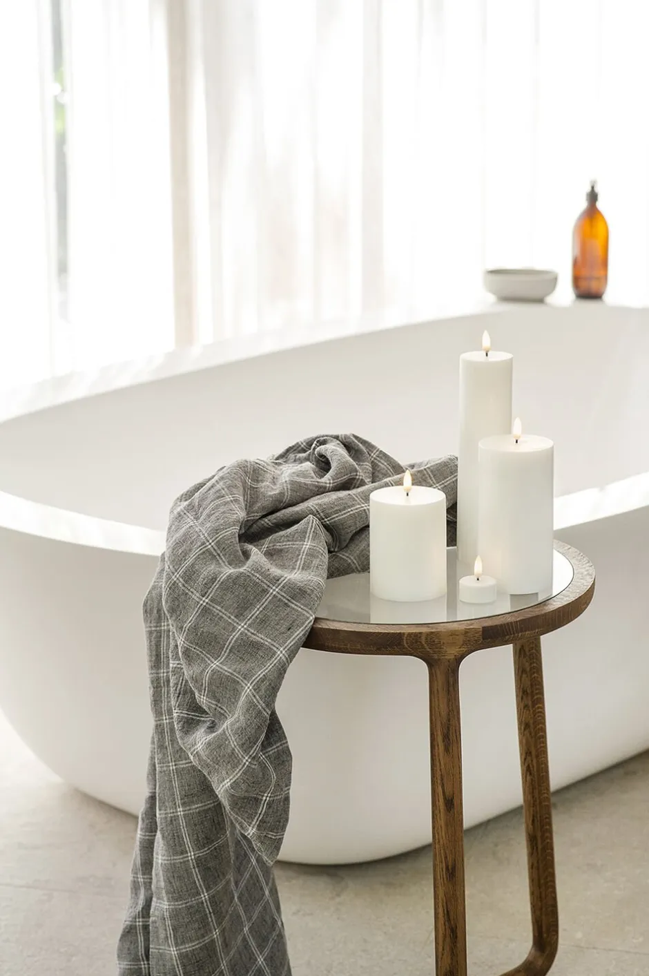 Lys & Lysestager|Elektriske Julelys<Uyuni LED Taper Candle - twin pack - Nordic White - 2,3 x 20 cm