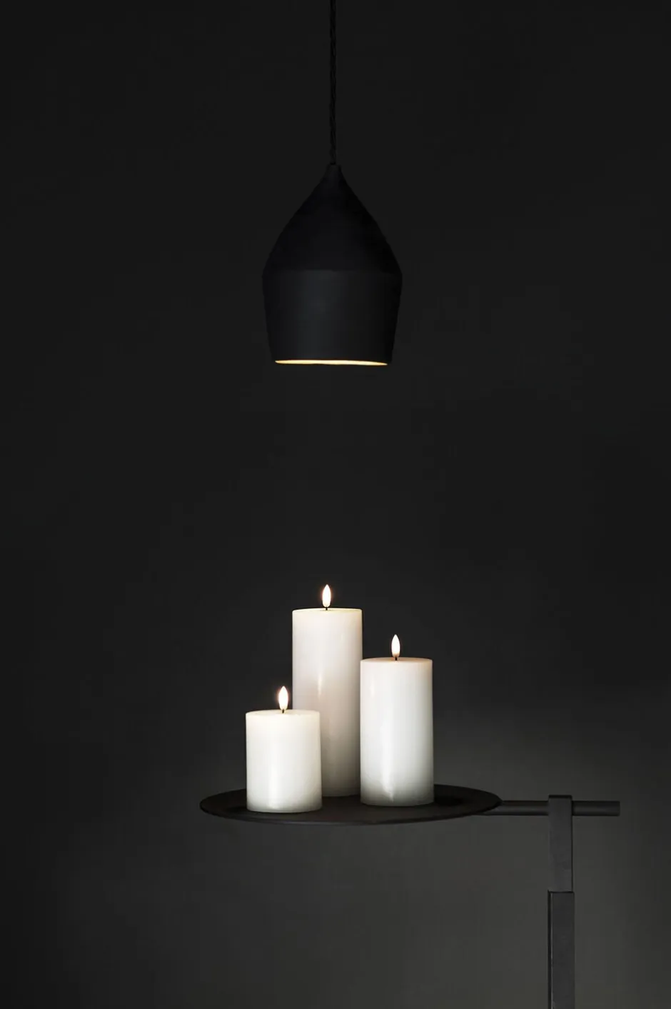 Lys & Lysestager|Elektriske Julelys<Uyuni LED Taper Candle - twin pack - Nordic White - 2,3 x 20 cm