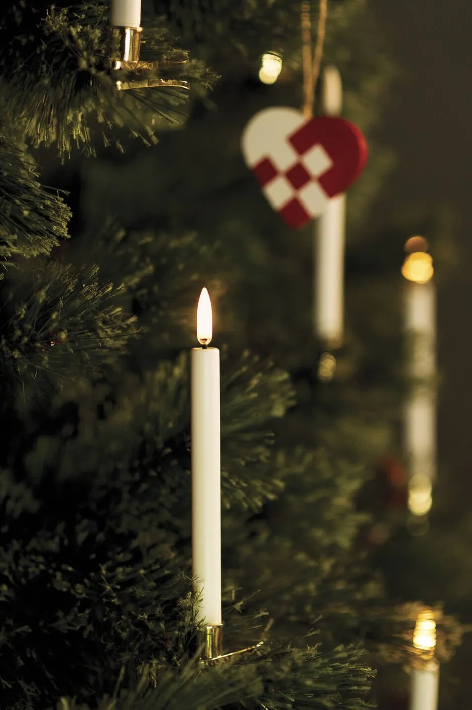 Lys & Lysestager|Elektriske Julelys<Uyuni LED Taper Candle - twin pack - Nordic White - 2,3 x 20 cm