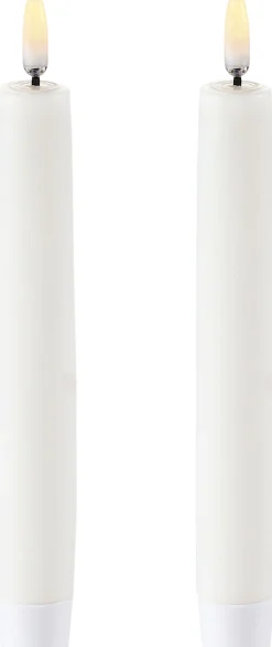 Lys & Lysestager|Elektriske Julelys<Uyuni LED Taper Candle - twin pack - Nordic White - 2,3 x 15 cm