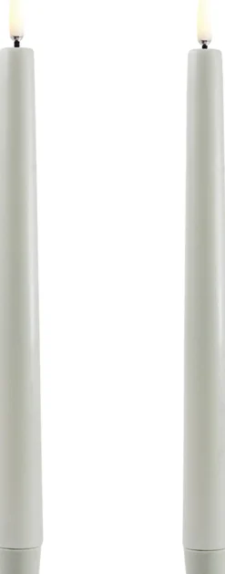 Elektriske Julelys<Uyuni LED taper candle, Dusty green