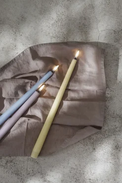 Lys & Lysestager<Uyuni LED taper candle, Skype blue, smooth, 2-pack, 2,3x25 cm