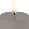 Lys & Lysestager<Uyuni LED tealight 400~ battery incl. , Plain black wax, Smooth, 4x2,1 cm