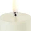 Lys & Lysestager|Elektriske Julelys<Uyuni LED tealight 400~ battery incl. , Ivory wax, Smooth, 4x2,1 cm