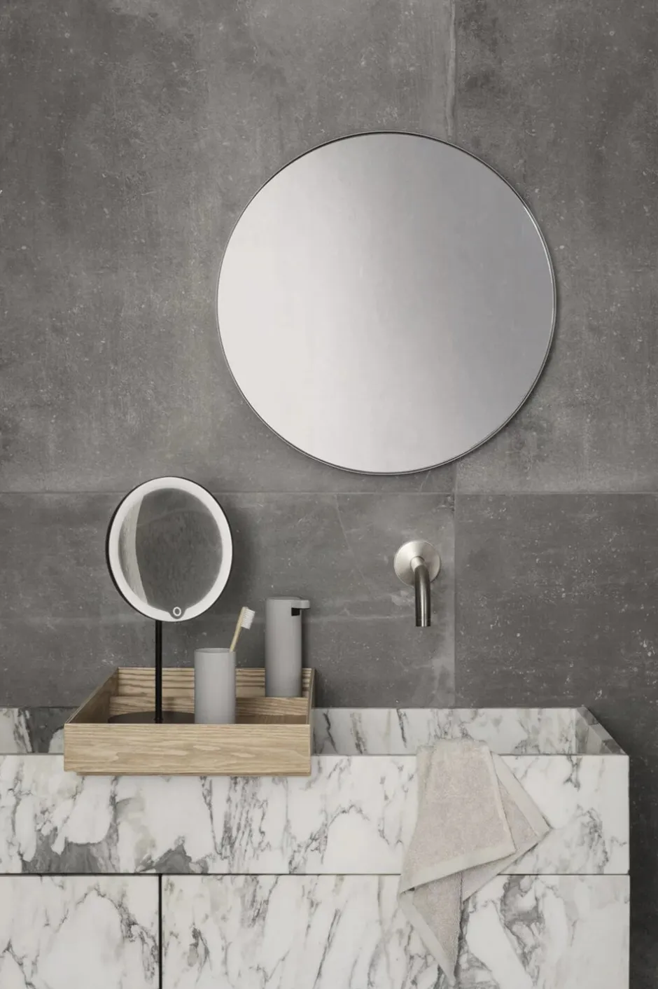 Spejle<Blomus LED Vanity Mirror -MODO- Black