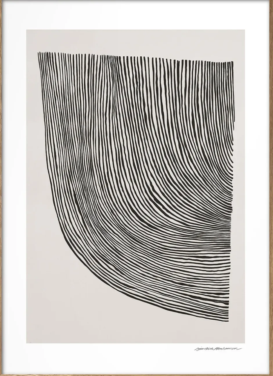 Plakater & Rammer<The Poster Club Leise Dich Abrahamsen - Curves Flerfarvet