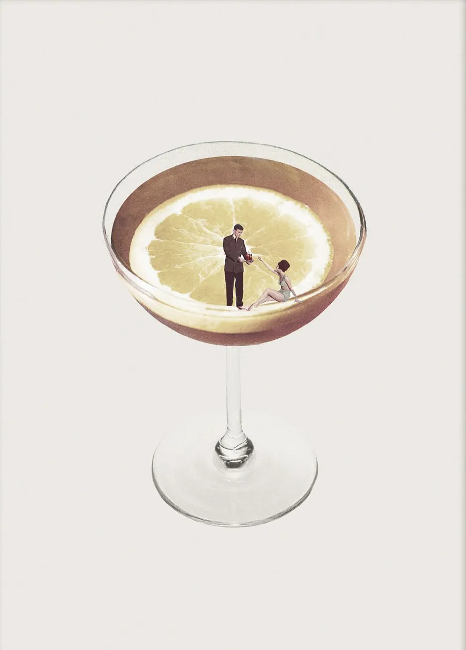 Plakater & Rammer<Poster & Frame Leon Maarten - My drink needs a drink Flerfarvet