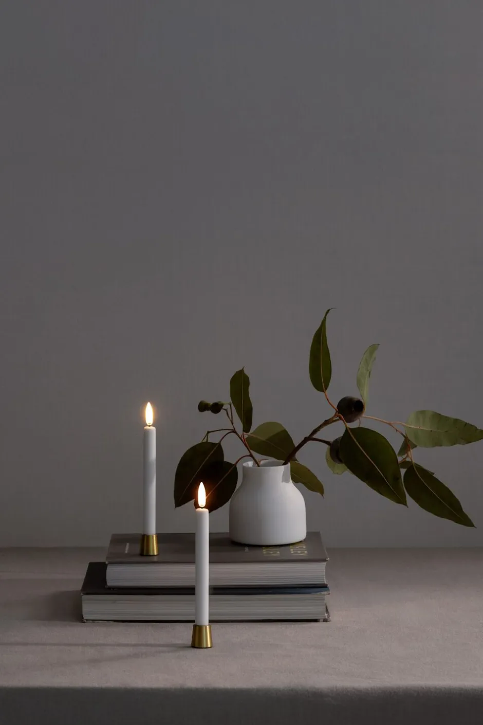 Lys & Lysestager<Uyuni Light Candleholder mini taper, Matte brass, 2-pack, 2,3x2,3