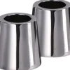 Lys & Lysestager<Uyuni Light Candleholder mini taper, Chrome, 2-pack, 2,3x2,3 cm