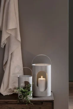 Lanterner<Ekta Living Light house lantern, Medium, Light grey, 16,5x24 cm