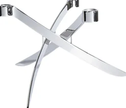 Lys & Lysestager<Uyuni LIGHTARCH Candle Holder, 3 arm Mini Taper, Chrome 18 x 11 CM