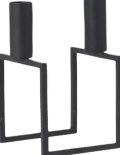 Lys & Lysestager<Audo Copenhagen Line, Candle Holder, Black