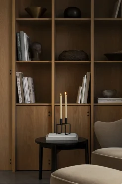 Lys & Lysestager<Audo Copenhagen Line, Candle Holder, Black