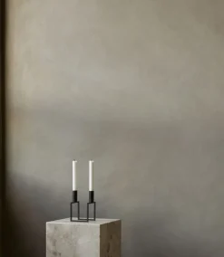 Lys & Lysestager<Audo Copenhagen Line, Candle Holder, Black