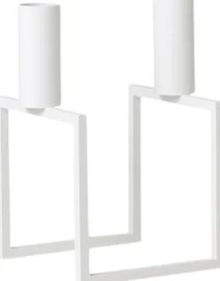 Lys & Lysestager<Audo Copenhagen Line, Candle Holder, White