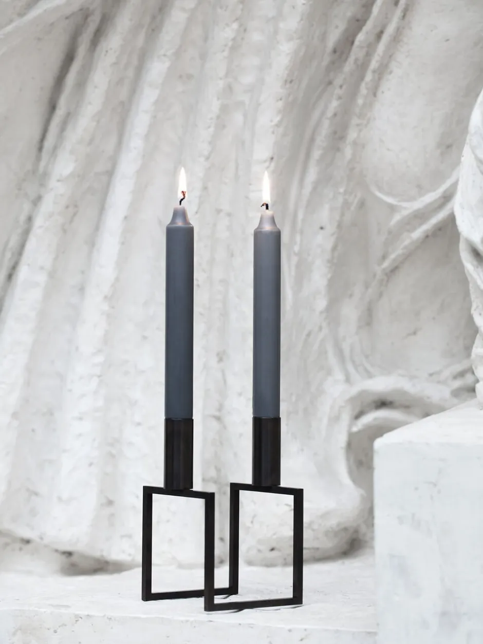 Lys & Lysestager<Audo Copenhagen Line, Candle Holder, White