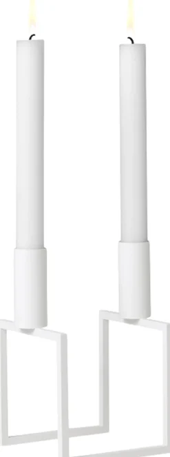 Lys & Lysestager<Audo Copenhagen Line, Candle Holder, White