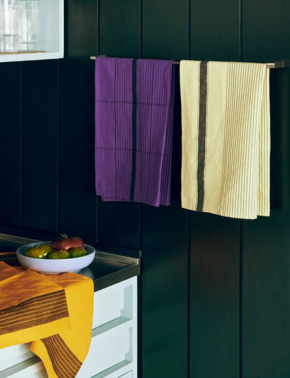 Tekstiler Til Køkkenet<Hay Linear Tea Towel-W52 x L80-Purple