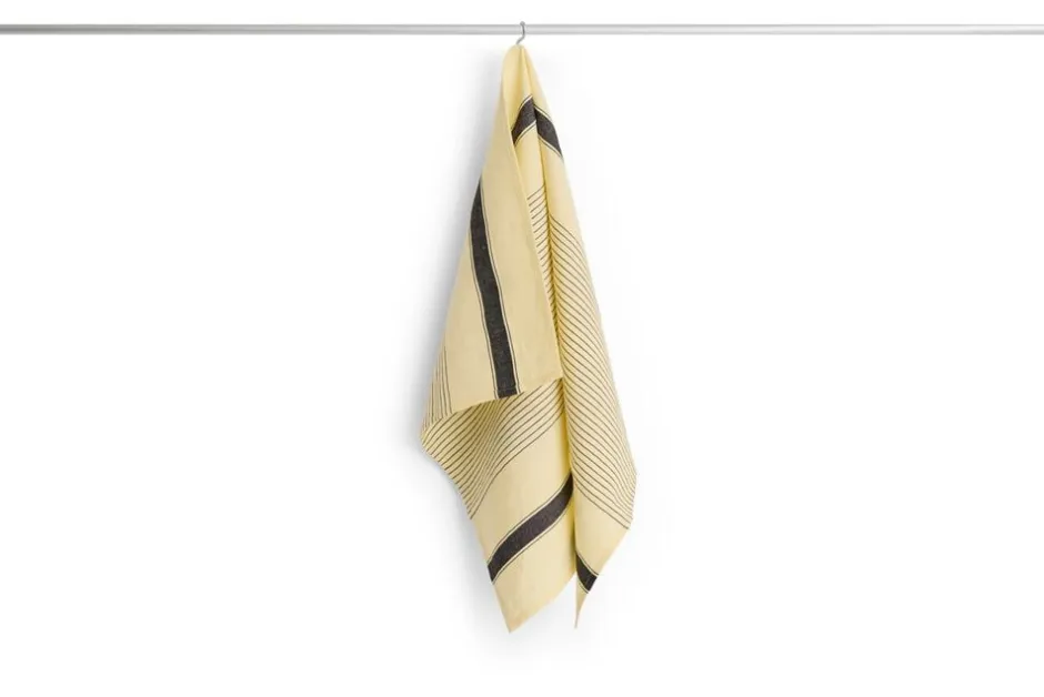 Tekstiler Til Køkkenet<Hay Linear Tea Towel-W52 x L80-Soft yel