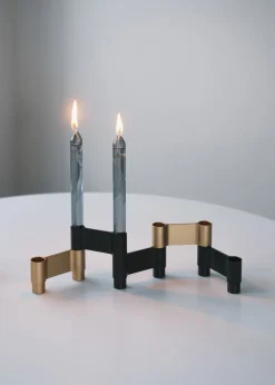 Adventsstager<Studio About LINK, CANDLE HOLDER, BLACK ANODIZED, 11060B