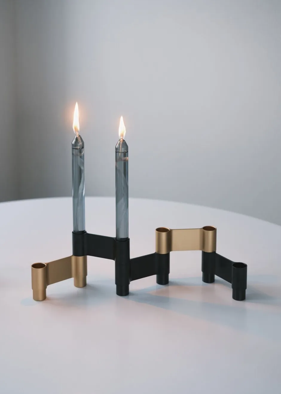 Adventsstager<Studio About LINK, CANDLE HOLDER, BLACK ANODIZED, 11060B