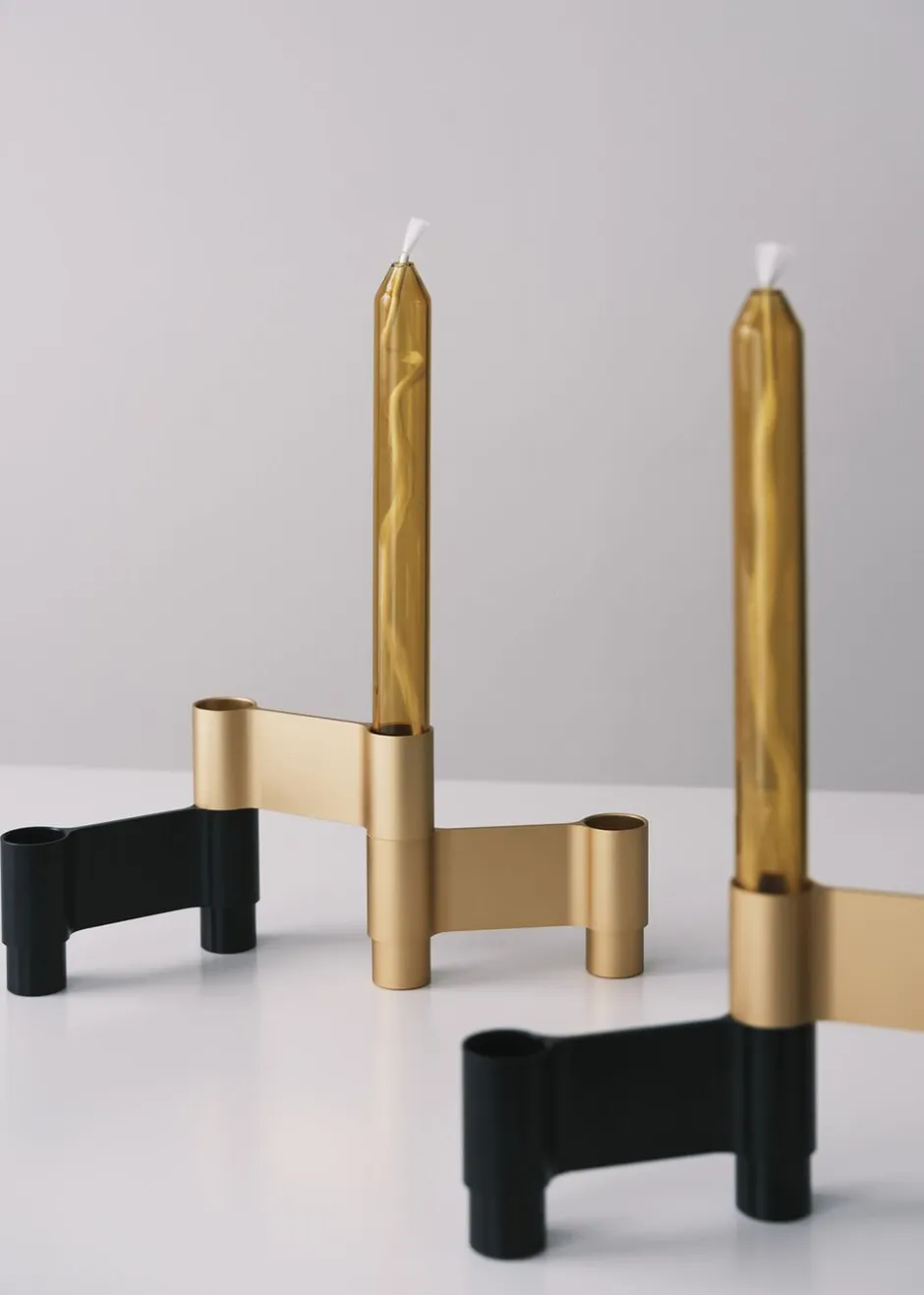 Adventsstager<Studio About LINK, CANDLE HOLDER, BLACK ANODIZED, 11060B