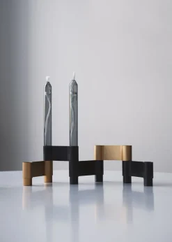 Adventsstager<Studio About LINK, CANDLE HOLDER, BLACK ANODIZED, 11060B