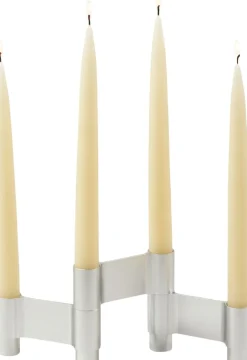 Adventsstager<Studio About LINK, CANDLE HOLDER, POLISHED ALUMINIUM, 11060P