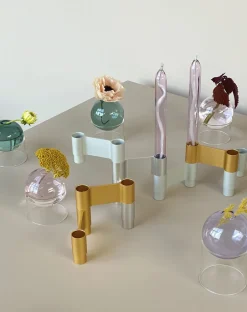 Adventsstager<Studio About LINK, CANDLE HOLDER, POLISHED ALUMINIUM, 11060P