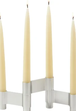 Adventsstager<Studio About LINK, CANDLE HOLDER, POLISHED ALUMINIUM, 11060P