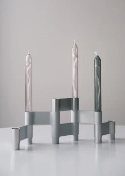 Adventsstager<Studio About LINK, CANDLE HOLDER, POLISHED ALUMINIUM, 11060P