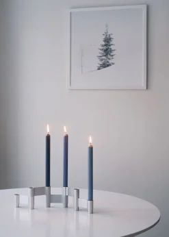 Adventsstager<Studio About LINK, CANDLE HOLDER, POLISHED ALUMINIUM, 11060P