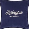 Puder<Lexington Logo Organic Cotton Velvet Pillow Cover