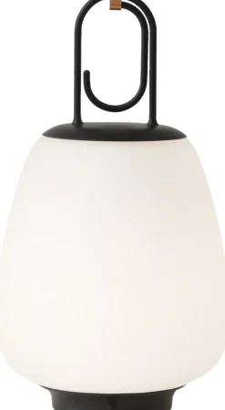 Trådløse Lamper<&Tradition Lucca SC51, Black, Outdoor Portable Lamp, Dimmable, Opal Glass/Black
