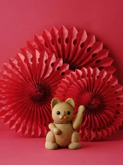 Figurer & Skulpturer<Lucie Kaas Lucky cat - oak