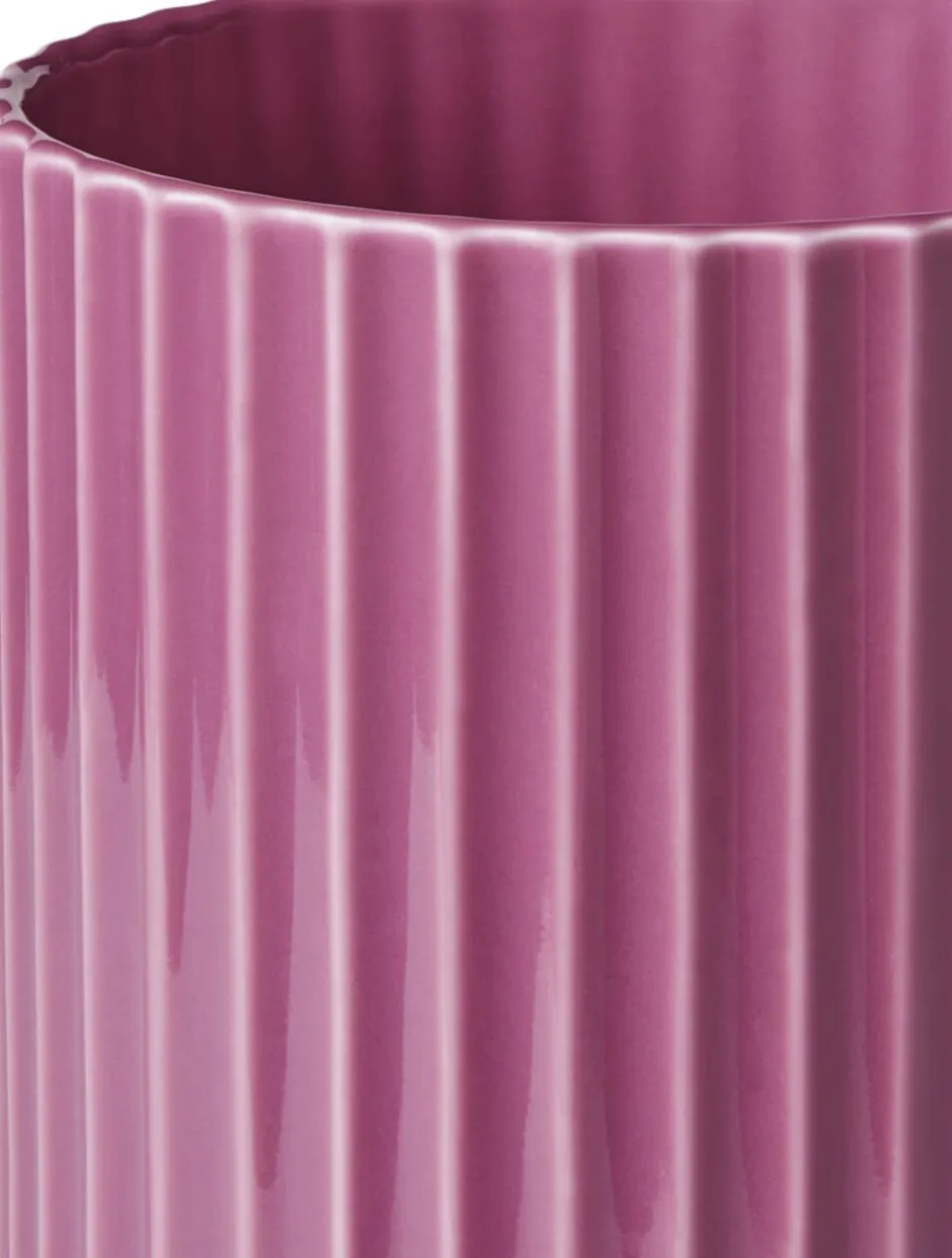 Vaser & Urtepotteskjulere<Lyngby Porcelæn Lyngby Vase H20. 5 cm lilla porcelæn