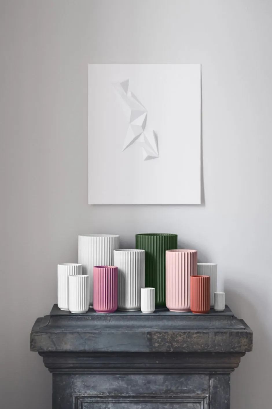Vaser & Urtepotteskjulere<Lyngby Porcelæn Lyngby Vase H25 cm rosa porcelæn
