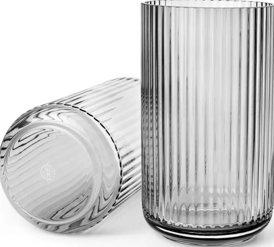 Vaser & Urtepotteskjulere<Lyngby Porcelæn Lyngbyvasen glas smoke Røg