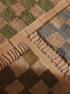 Gulvtæpper<Ferm Living Mara Washable Rug - Elm Green/Warm Sand