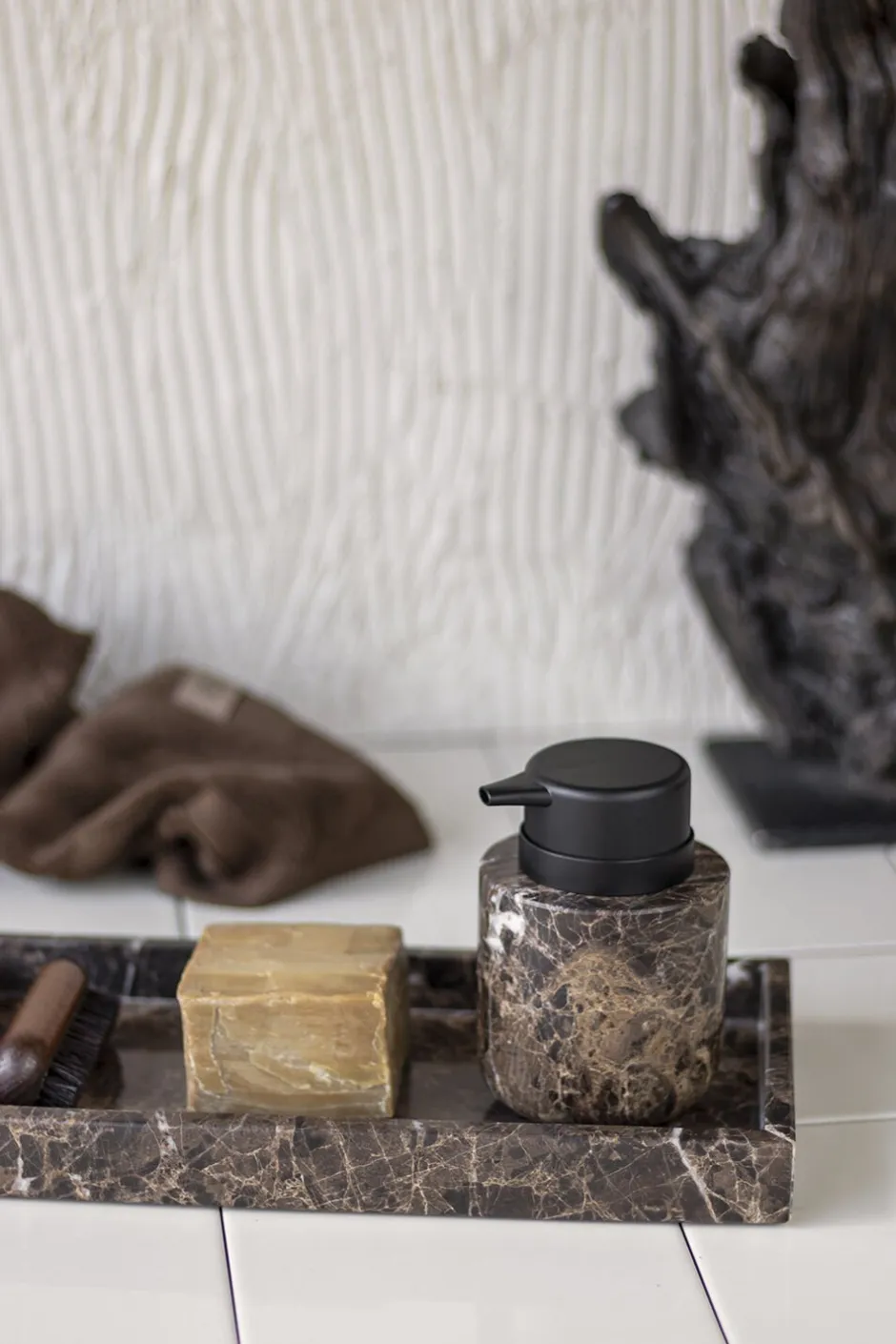 Badeværelsestilbehør<Mette Ditmer MARBLE dispenser, low