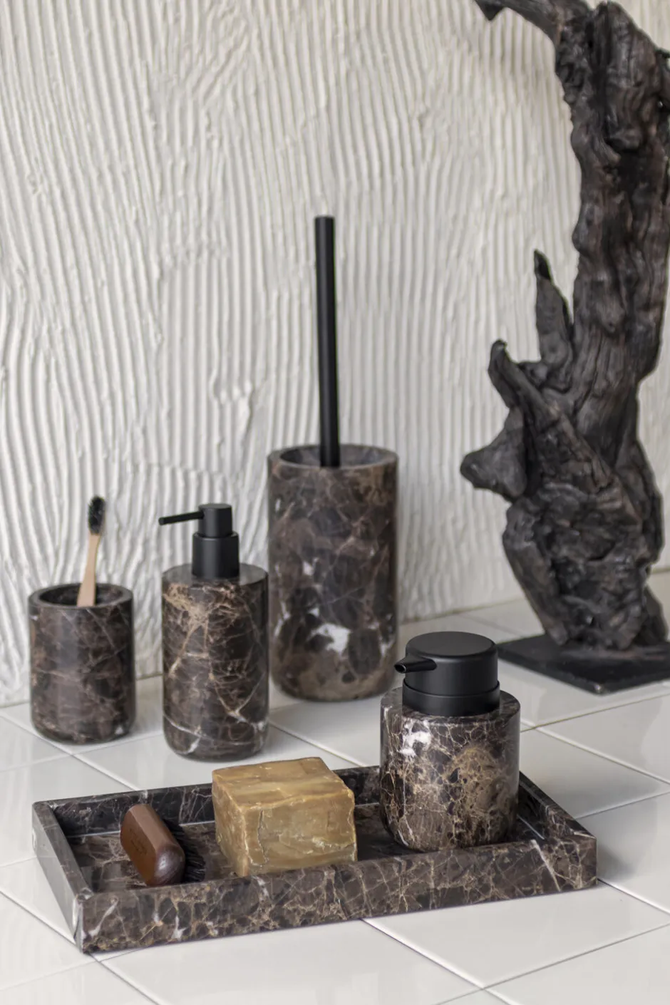 Badeværelsestilbehør<Mette Ditmer MARBLE dispenser, low