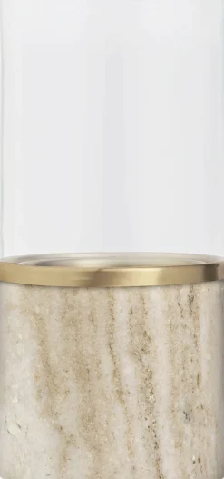 Lanterner<Uyuni Marble lantern, Beige, 8x17,1 cm