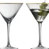 Glas<Lyngby Glas Martiniglas Palermo Gold 25 cl 4 stk.